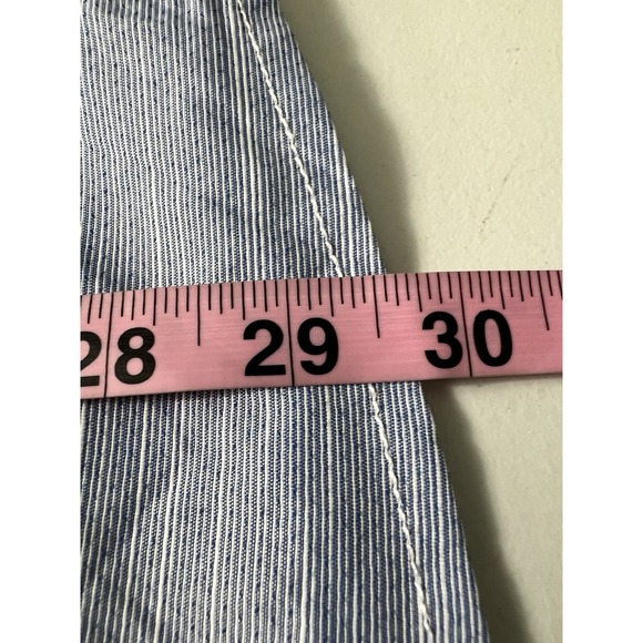 BKE Buckle Men's M Shirt Western Athletic Fit Pearl Snap Blue White‎ Rodeo - Picture 8 of 10